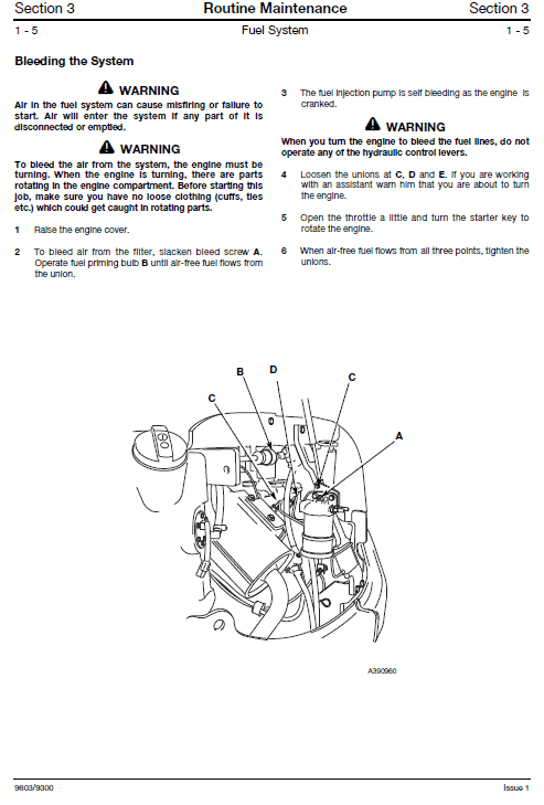 JCB 8027Z, 8032Z Mini Excavator Service Manual