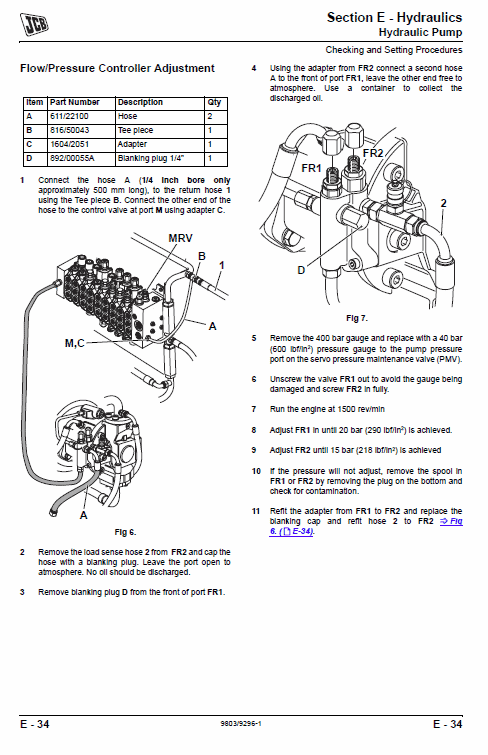 JCB 8056 Mini Crawler Excavator Service Manual