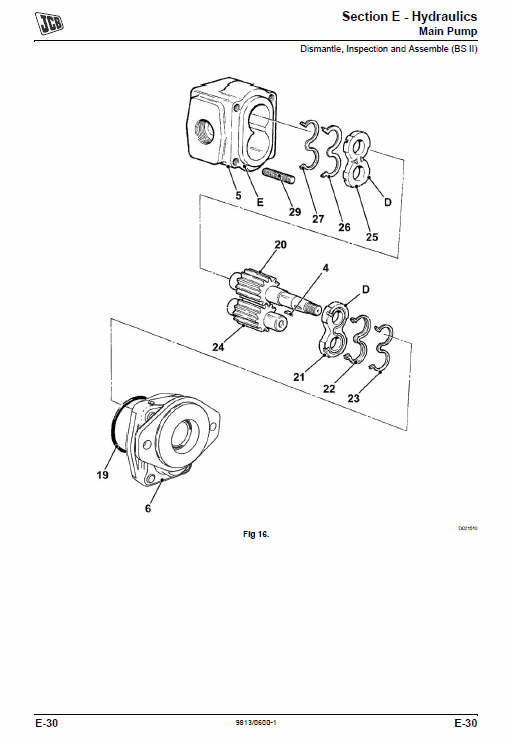 JCB 2DX Backhoe Loader Service Manual