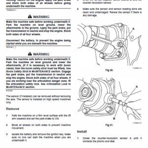 JCB 406, 407, 409 Wheeled Loader Shovel Service Manual