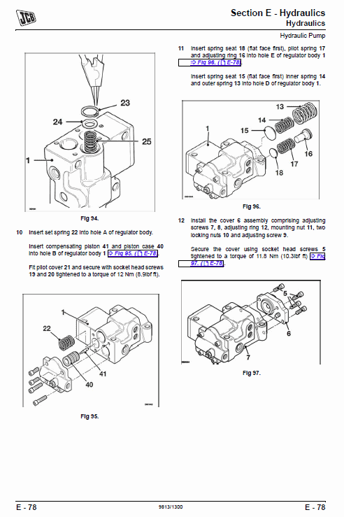 Jcb Js120 Tracked Excavator Service Manual