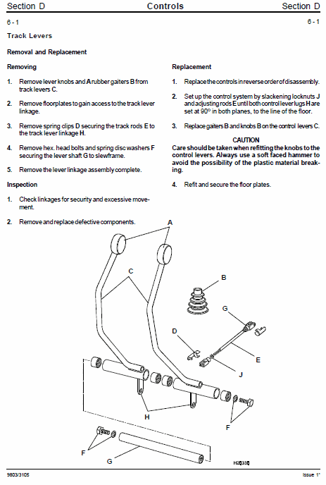 JCB 8013, 8015, 8017, 8018 Mini Excavator Service Manual