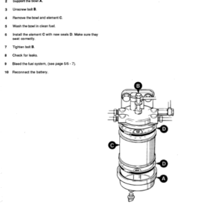 JCB 801 Tracked Excavator Service Manual