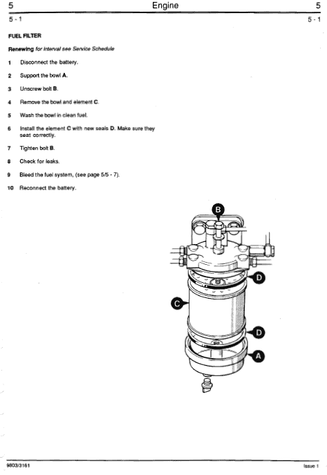 JCB 801 Tracked Excavator Service Manual