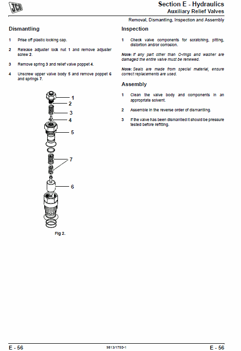 JCB 8061 Mini Excavator Service Manual