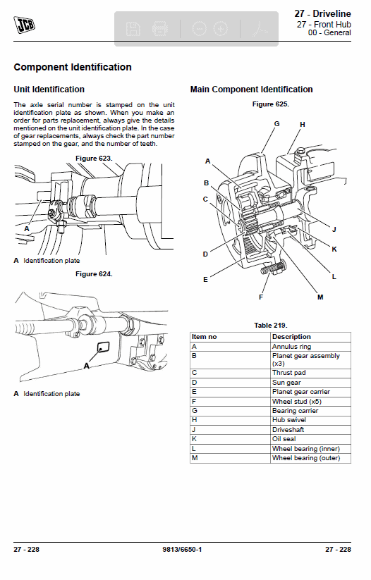 JCB 3CX Tier 2, Tier 3 Backhoe Loader Service Manual