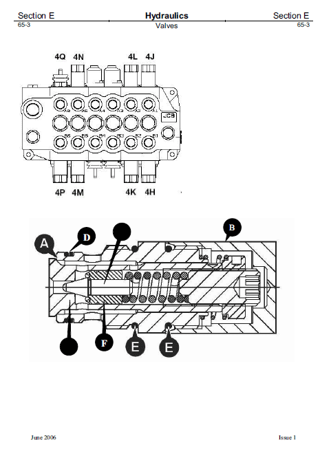 JCB 4DX Backhoe Loader Service Manual