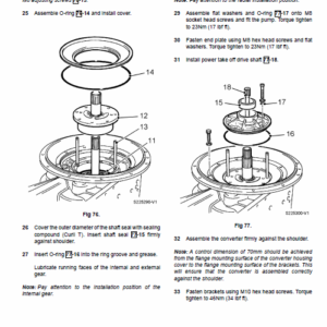 JCB 411, 416 Wheeled Loader Shovel Service Manual