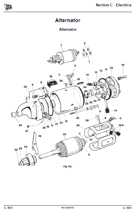 JCB 411, 413S, 417 Wheeled Loader Shovel Service Manual