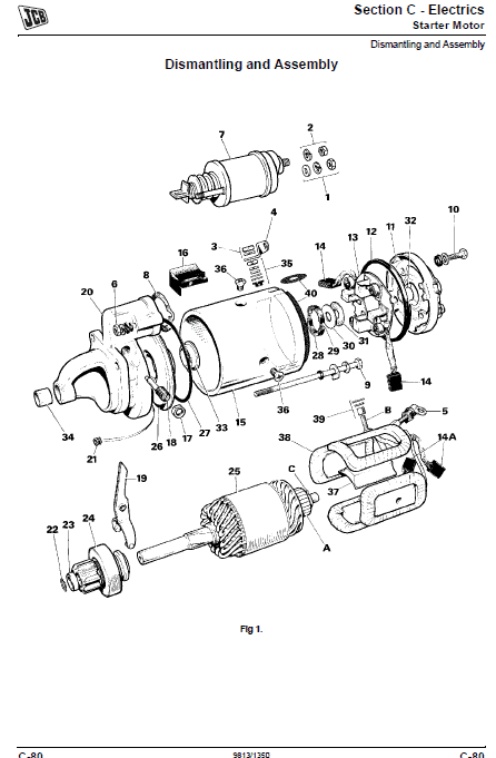 Jcb 135, 155, 175, 190, 205, 150t, 190t, 205t Skidsteer Loader Manual