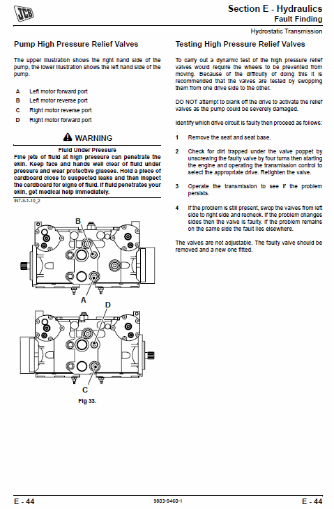 Jcb 190, 1110 Robot Skidsteer Loader Robot Service Manual