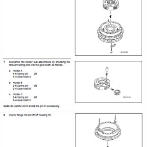 Jcb Js330, Js450, Js460 Manual Tracked Excavator Service Manual