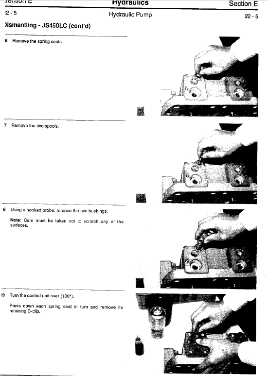 Jcb Js200lc, Js240lc, Js300lc, Js450lc Excavator Service Manual