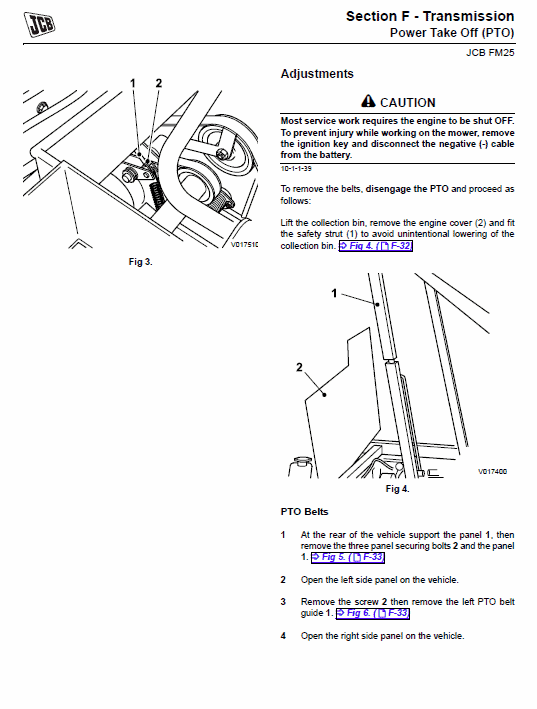 JCB FM25 Mower Service Manual