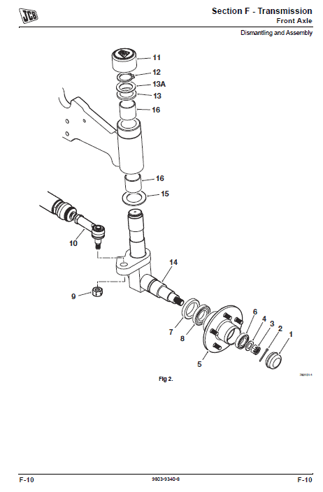 JCB Mini CX Backhoe Loader Service Manual