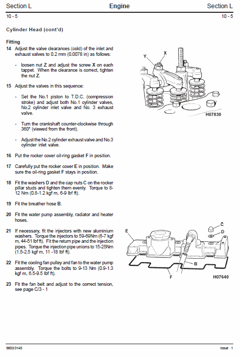 JCB 802-7, 803, 804 Plus & Super Mini Excavator Service Manual