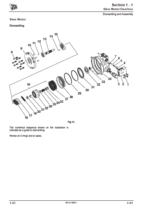 JCB 8040ZTS, 8045ZTS, 8050ZTS, 8055ZTS Mini Excavator Service Manual