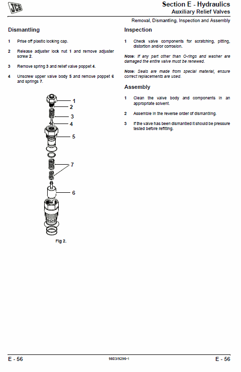 JCB 8056 Mini Crawler Excavator Service Manual