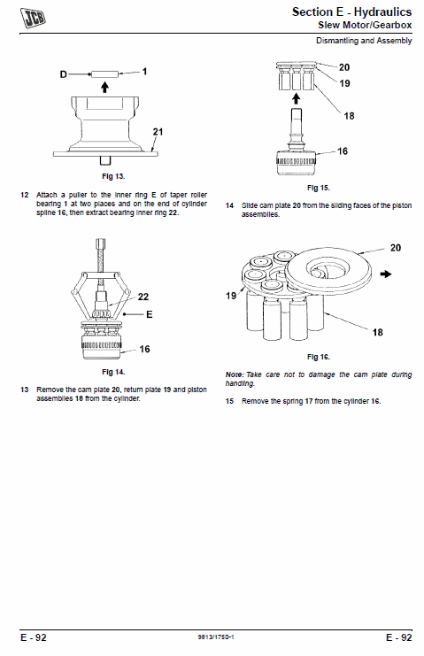 JCB 8061 Mini Excavator Service Manual