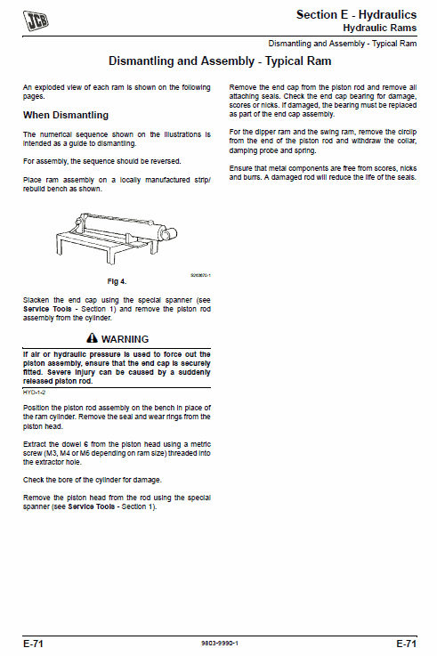 JCB 8085 Midi Excavator Service Manual