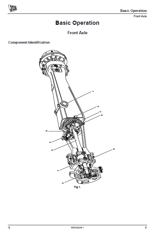 JCB 3DX Backhoe Loader Service Manual