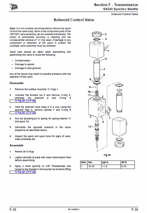 JCB 2DX Backhoe Loader Service Manual