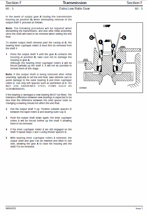 JCB TM200, TM270, TM300 Wheeled Loader Shovel Service Manual