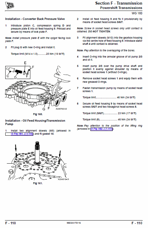 JCB 412S, 414S, 416S Wheeled Loader Shovel Service Manual