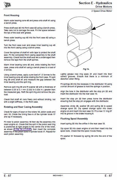 Jcb 190, 1110 Robot Skidsteer Loader Robot Service Manual