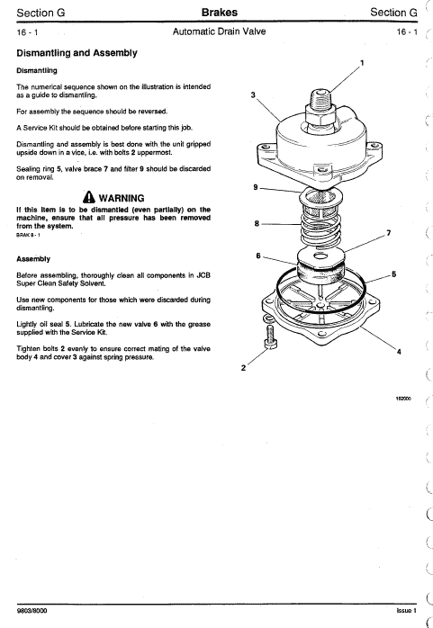 JCB 125, 135, 145, 150, 155, 185 Fastrac Service Manual