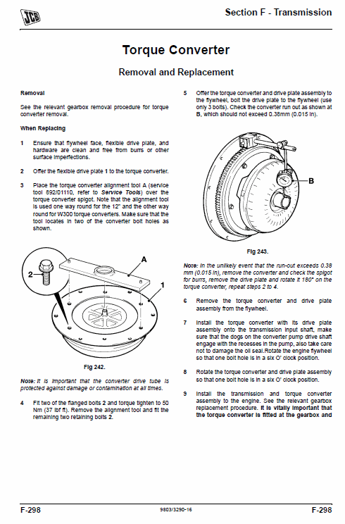 JCB 3C, 3CX, 4CX Backhoe Loader Service Manual (See Serial)