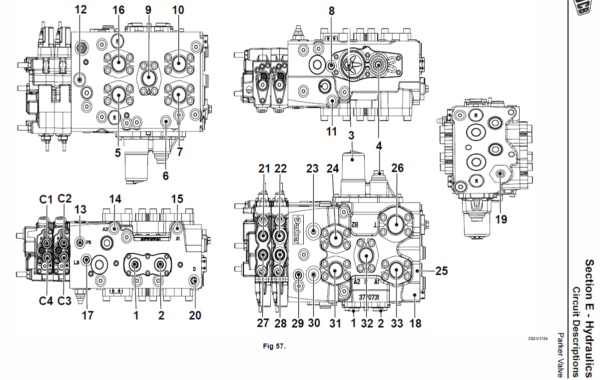 JCB 426, 435, 436, 446 Wheeled Loader Shovel Service Manual