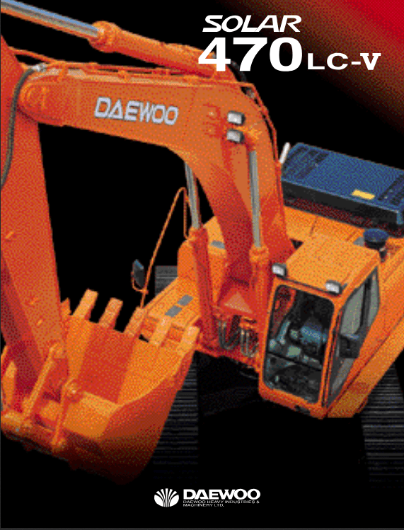 Doosan Daewoo Solar S470lc-v Excavator Service Manual