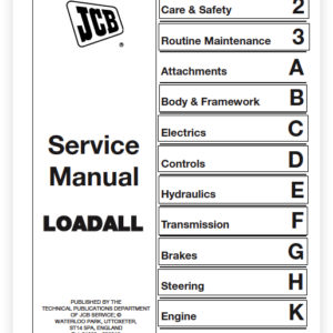 Jcb 520-55, 526-55 Rs And Aws Loadall Service Manual