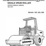 Jcb Vibromax 405, 605, 606 Single Drum Roller Service Manual