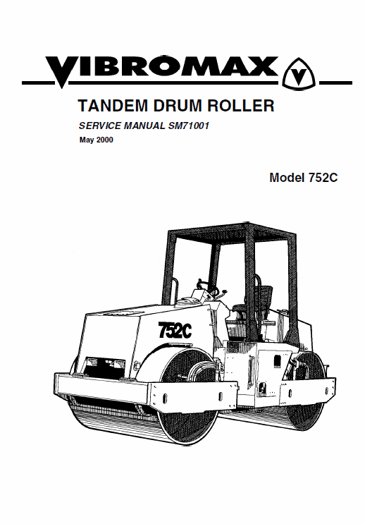 Jcb Vibromax 752c Tandum Drum Roller Service Manual