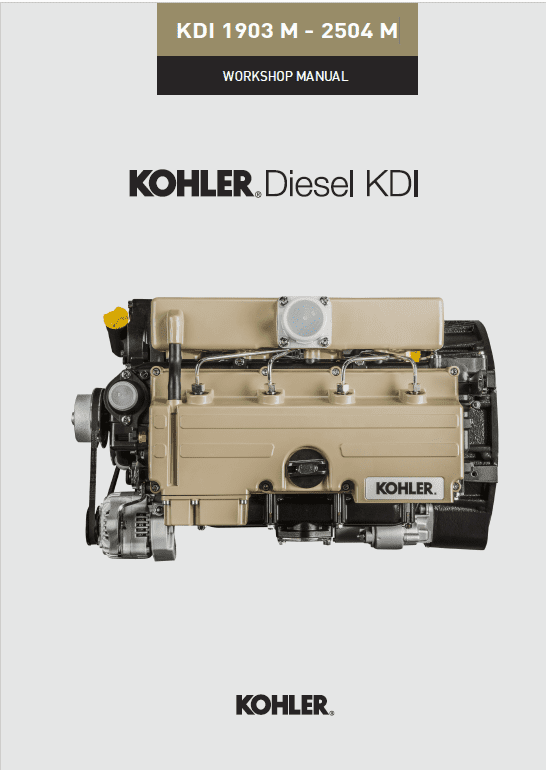 Kohler Diesel Kdi 1903 M And Kdi 2504 M Engine Service Manual