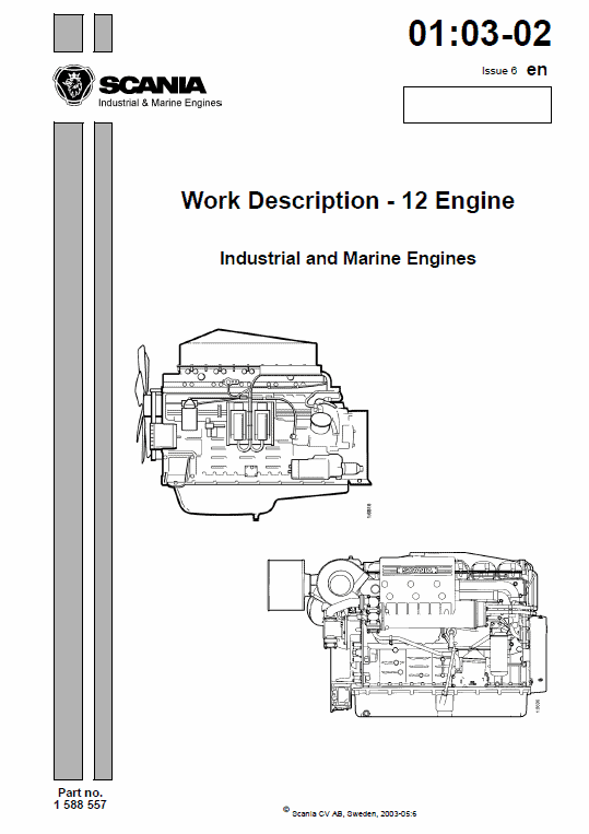 Scania Di, Dc12 12-litre Engine Workshop Service Manual