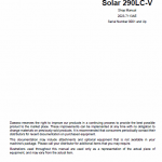 Doosan Daewoo Solar S290lc-v Excavator Service Manual