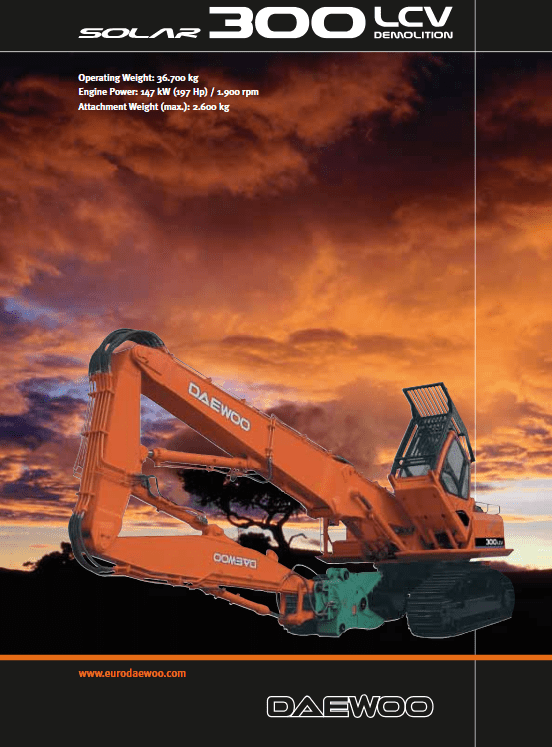 Doosan Daewoo Solar S300lc-v Excavator Service Manual