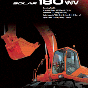 Doosan Daewoo Solar S180w-v Excavator Service Manual