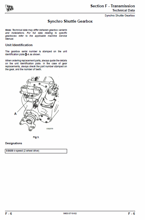 Jcb 526, 526s, 528-70, 528s Loadall Service Manual