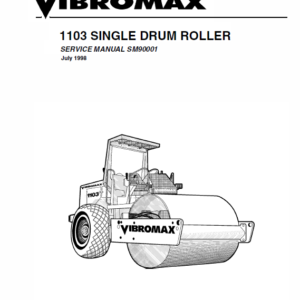 Jcb Vibromax 1103 Single Drum Roller Service Manual