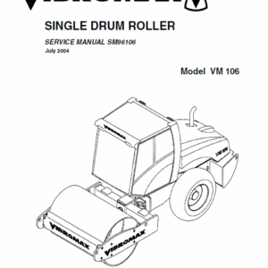 Jcb Vibromax Vm106 Single Drum Roller Service Manual