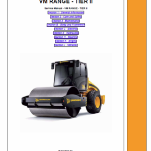 Jcb Vibromax Vm46d, Vm75d, Vm115d, Vm132d, Vm146d, Vm166d, Vm200d Service Manual