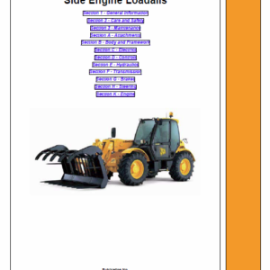 Jcb Telescopic Handlers Loadalls 530-70 – 540-170 Series Service Manual