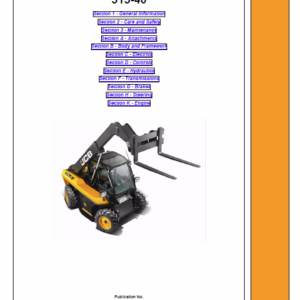 Jcb 514-40 Loadall Telescopic Handlers Service Manual