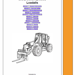 Jcb 506c, 506chl, 508c Loadall Telescopic Handlers Service Manual