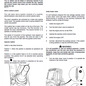 Jcb Telescopic Handlers Loadall 500 Series Service Manual