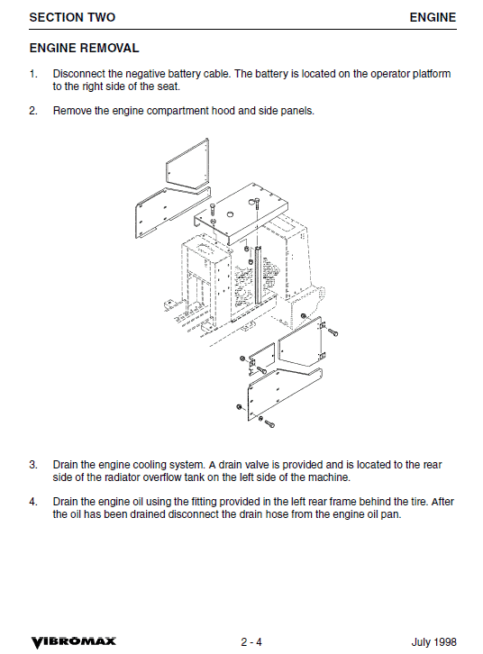 Jcb Vibromax 1103 Single Drum Roller Service Manual